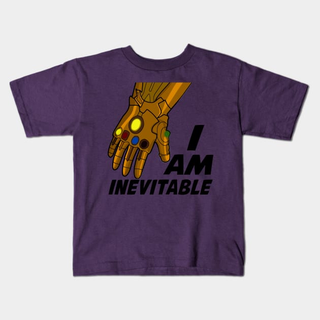 Inevitable Kids T-Shirt by masciajames